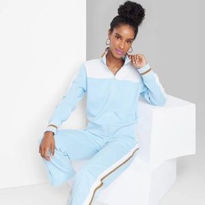 Women's Track Zip-Up Jacket - Wild Fable Blue Medium